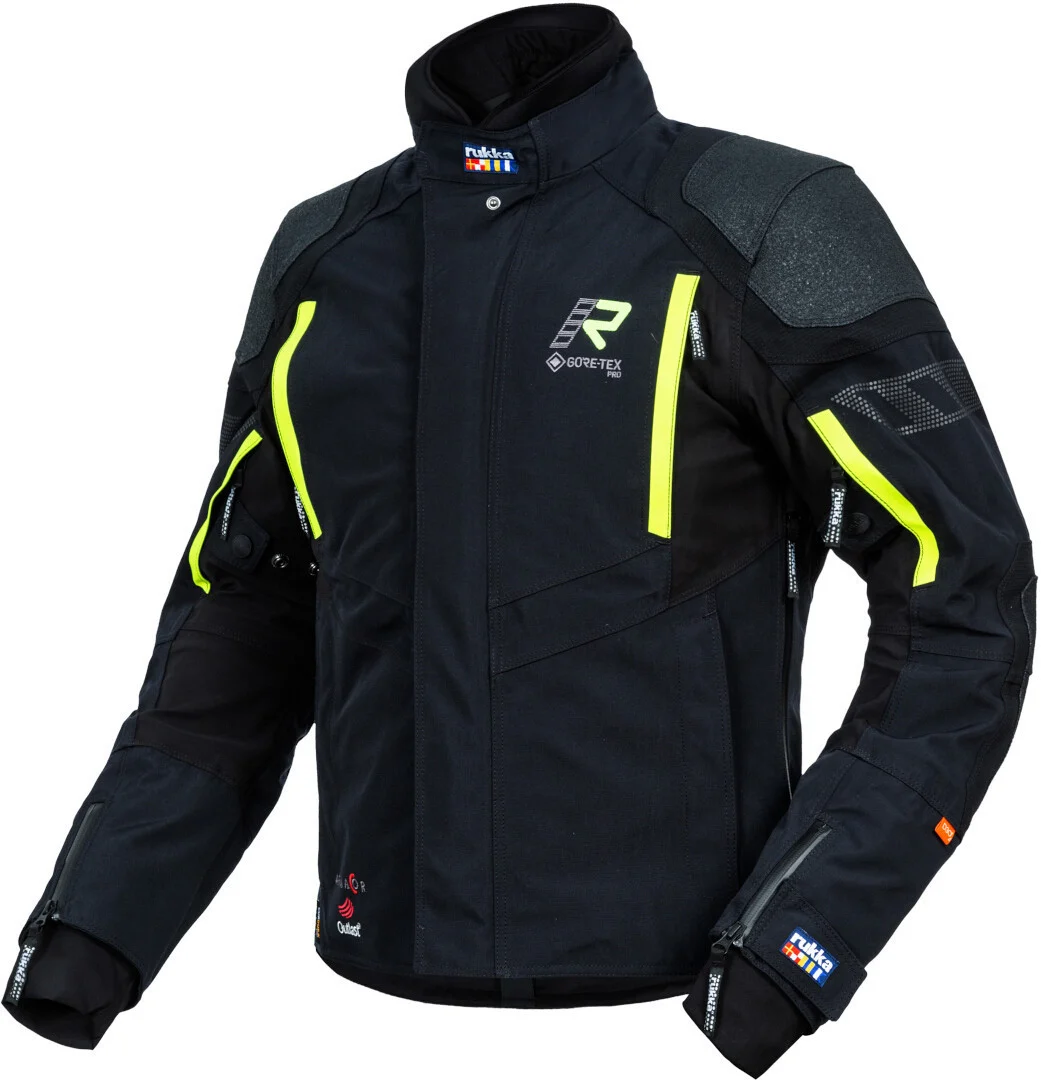 Rukka Shield-R Motorcycle Textile Jacket black/yellow