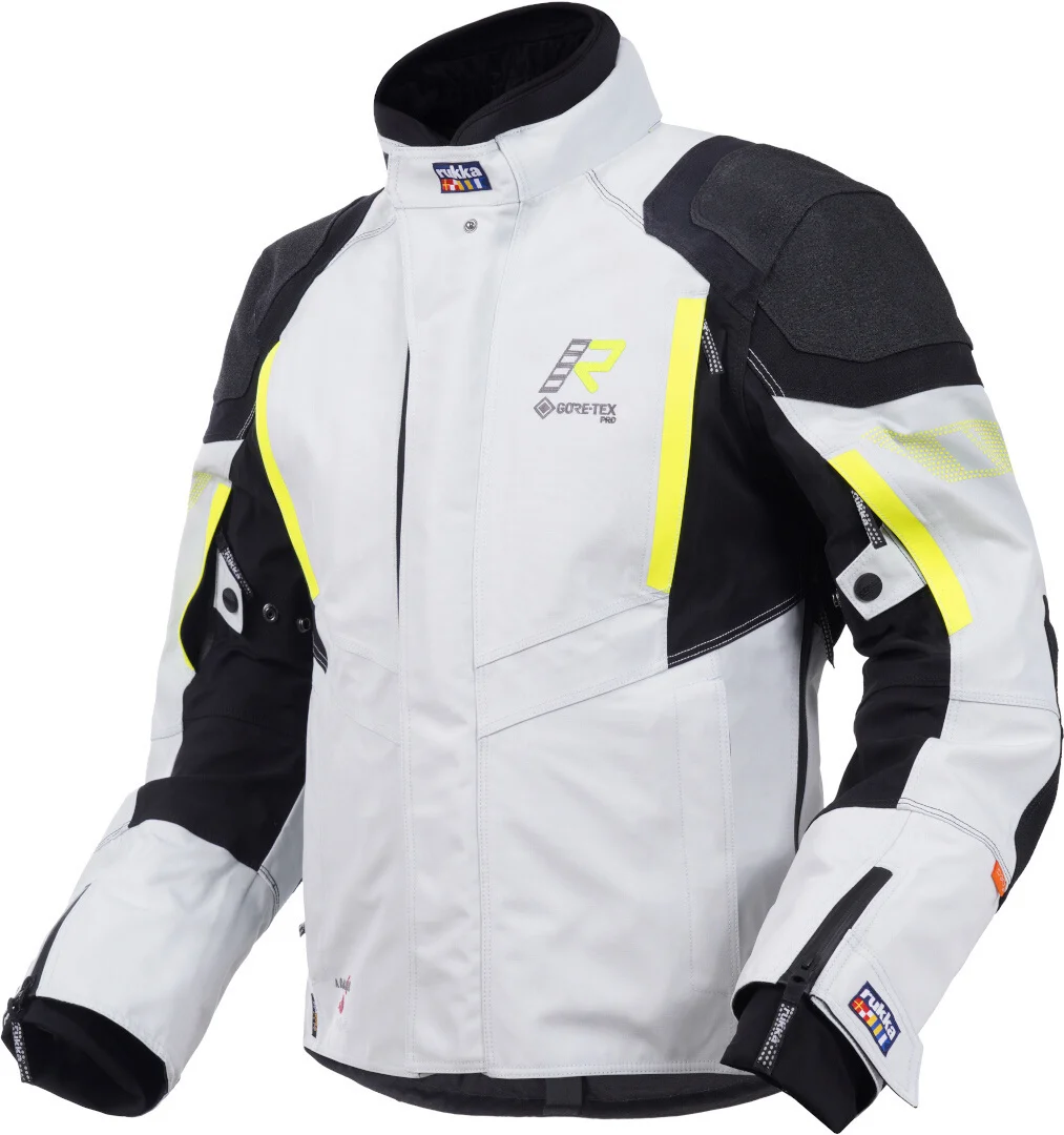 Rukka Shield-R Motorcycle Textile Jacket grey/yellow