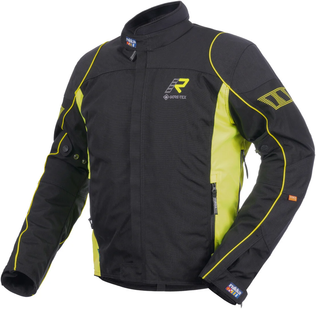 Rukka Trave-R Motorcycle Textile Jacket black/yellow