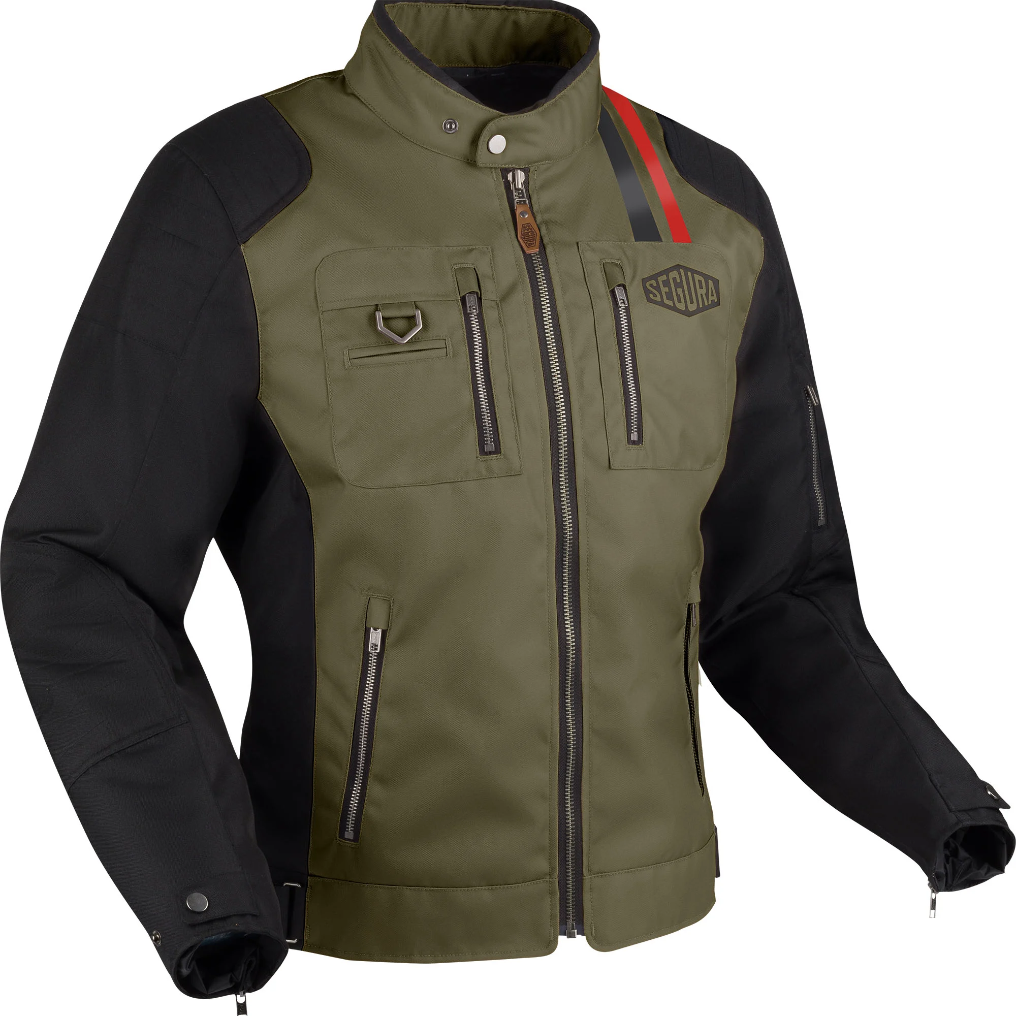 Segura Scorpio Motorcycle Textile Jacket Black/Khaki