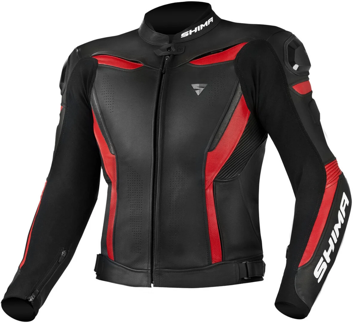 SHIMA Chase Motorcycle Leather Jacket black/red