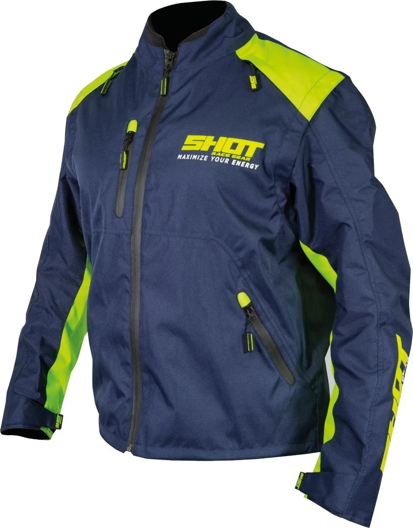 Shot Contact Assault Motocross Jacket blue/neon-yellow