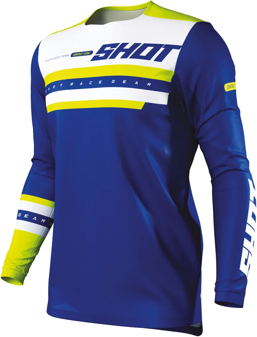 Shot Contact Shining Motocross Jersey blue