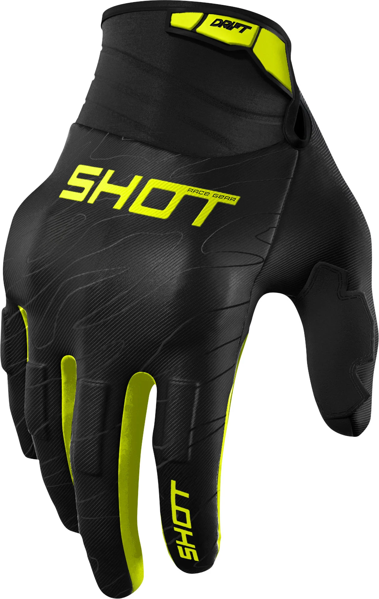 Shot Drift Onyx Motocross Gloves yellow