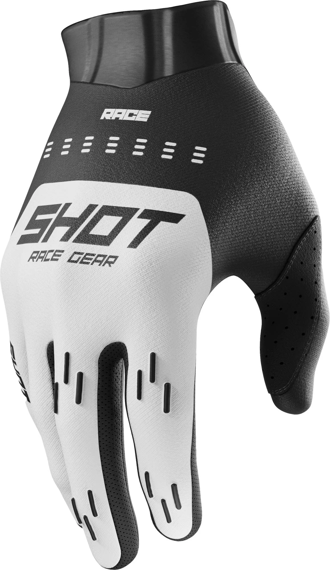 Shot Race Evo Motocross Gloves white