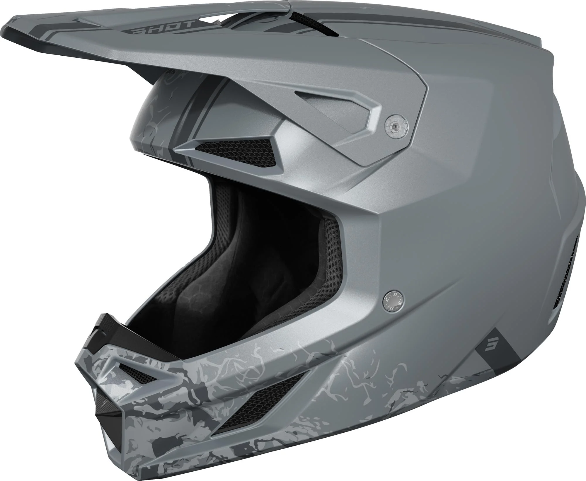 Shot Speed Battle Mips Motocross Helmet grey matt