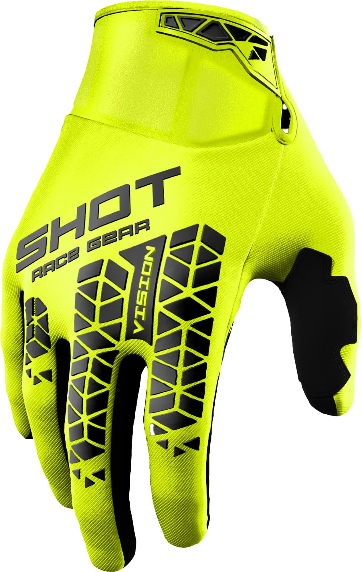 Shot Vision Tech Motocross Gloves yellow