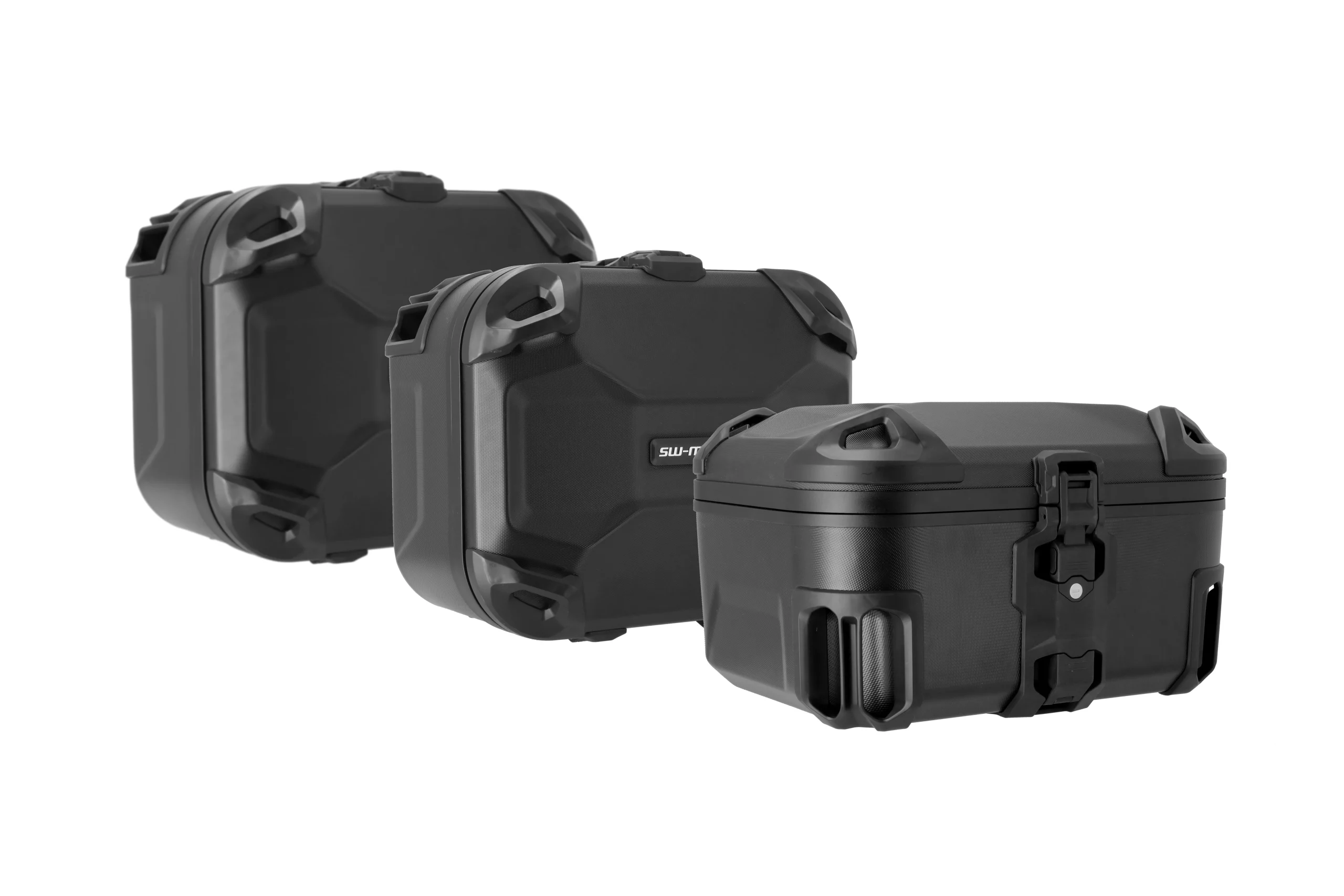 SW-Motech Adventure set DUSC with top case L US model - Black. Ducati Multistrada V4 (20-).