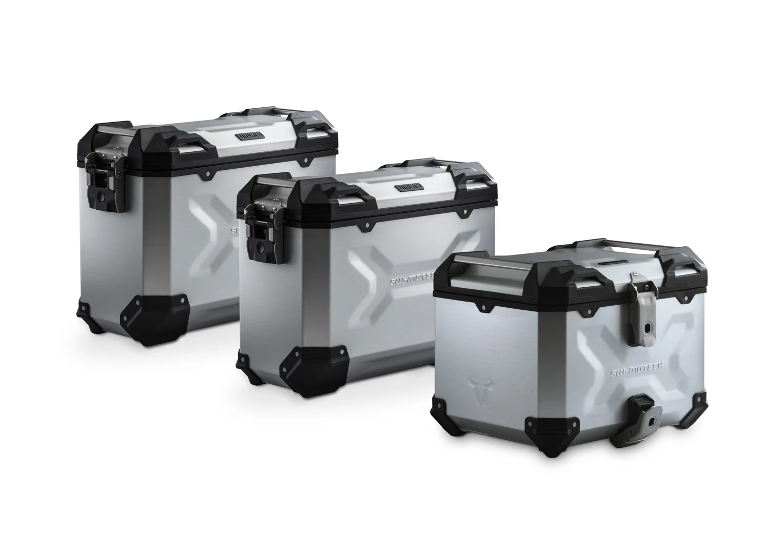 SW-Motech Adventure set TRAX ADV US-model - Silver. Ducati Multistrada V4 (20-).