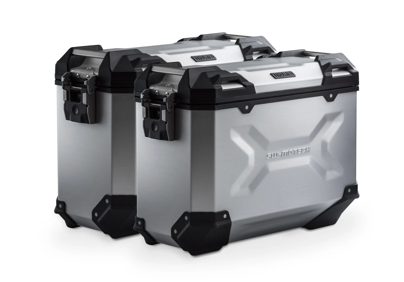 SW-Motech TRAX ADV aluminium case system - Silver. 37/37 l. BMW R 1300 R / R 1300 RS (25-).