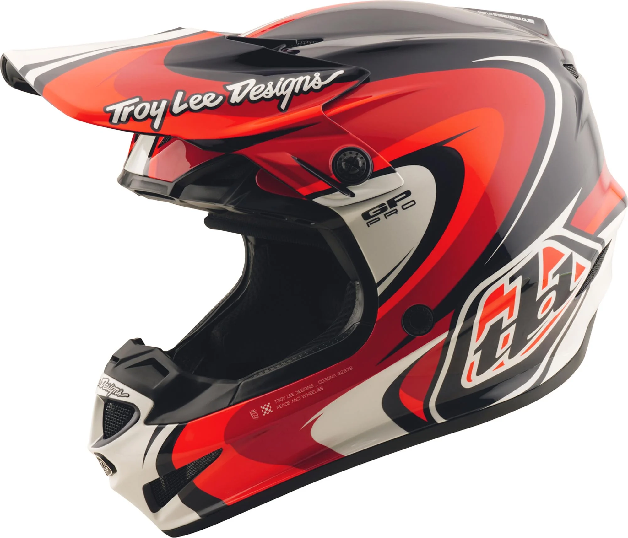 Troy Lee Designs GP Pro Crossover MIPS Motocross Helmet dark blue/red
