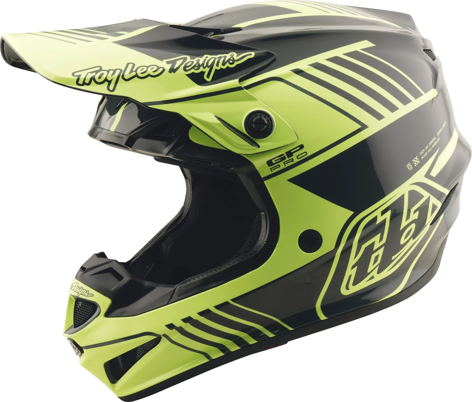 Troy Lee Designs GP Pro MIPS Segment Motocross Helmet black/yellow
