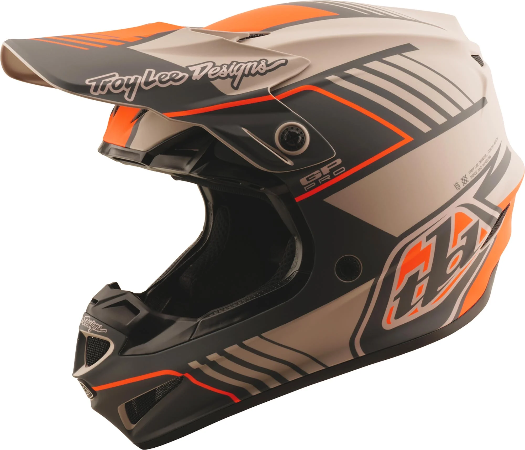 Troy Lee Designs GP Pro MIPS Segment Motocross Helmet taupe