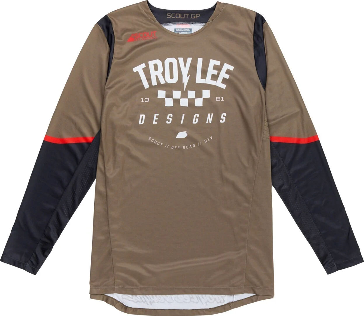 Troy Lee Designs Scout GP Ripper Motocross Jersey khaki/dark grey