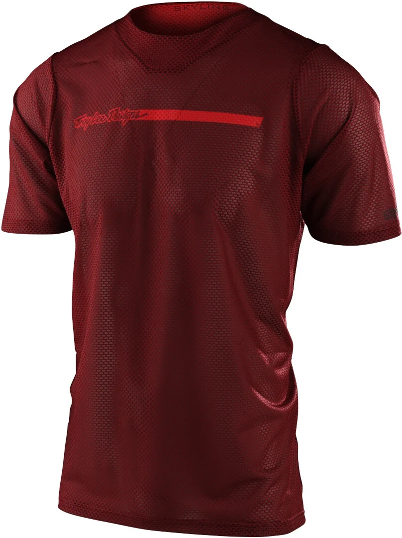 Troy Lee Designs Skyline Air Channel Bicycle T-Shirt burgundy red
