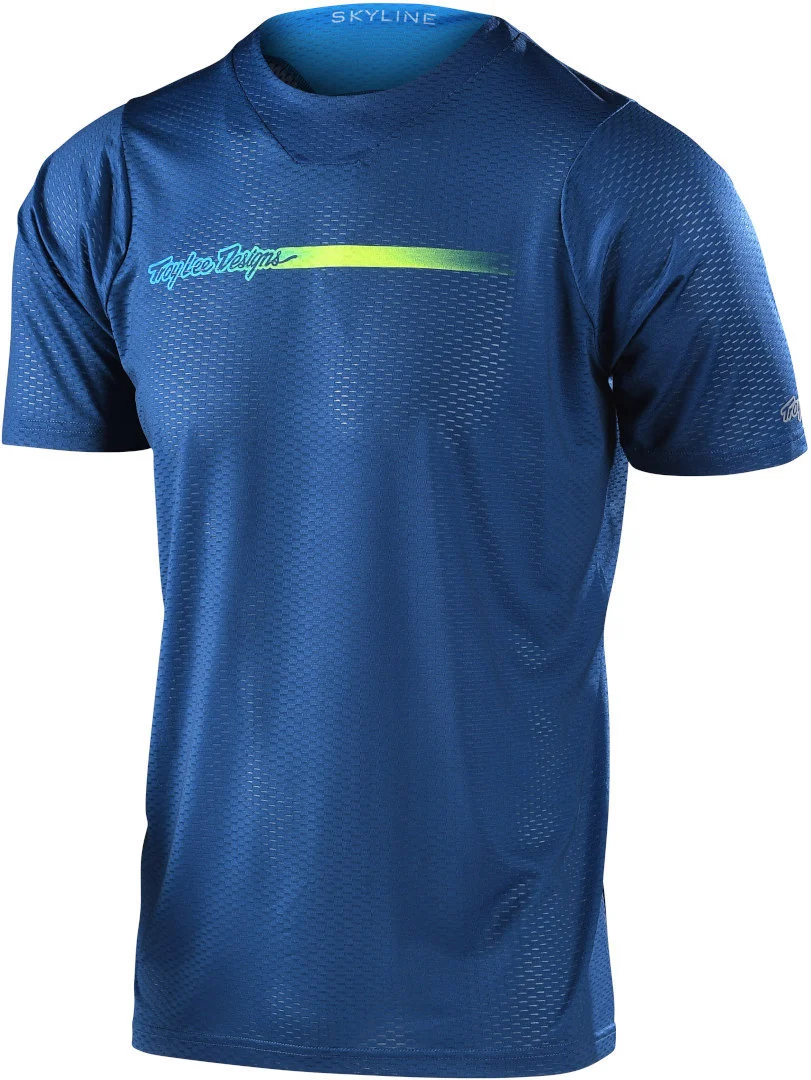 Troy Lee Designs Skyline Air Channel Bicycle T-Shirt dark blue