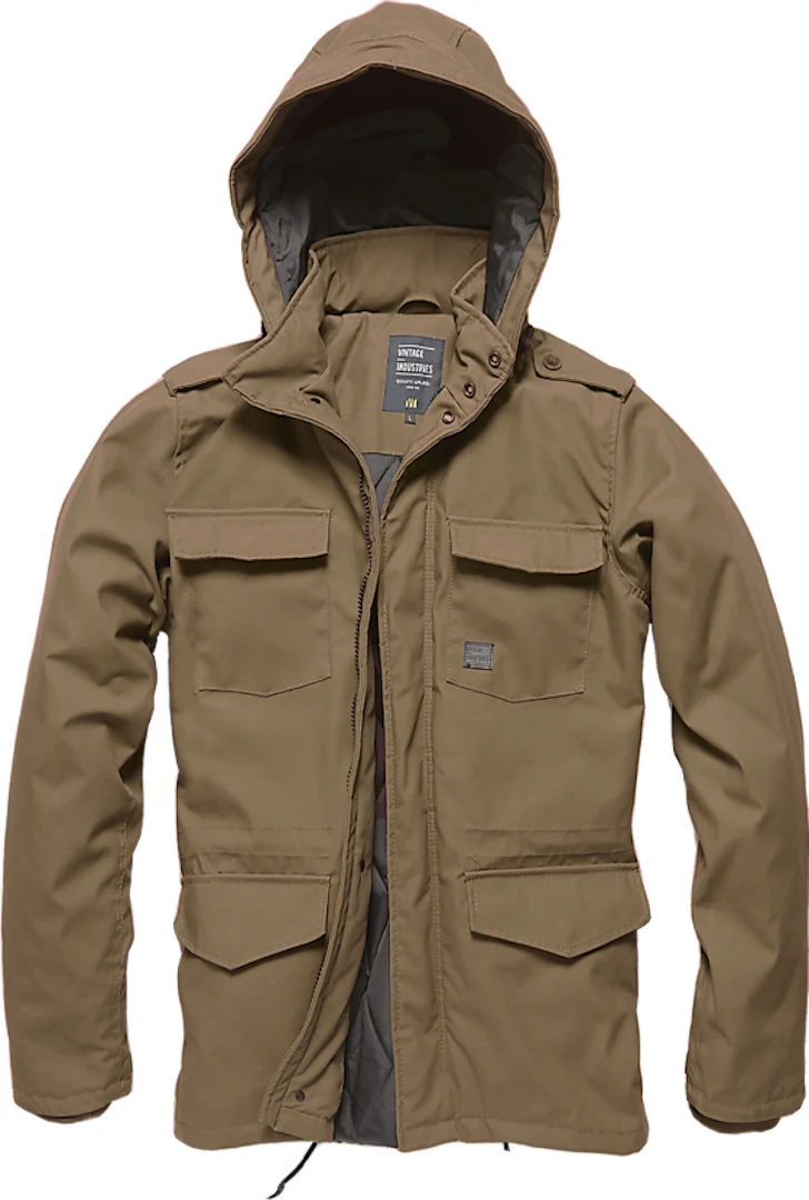 Vintage Industries Darren Parka Jacket dark brown